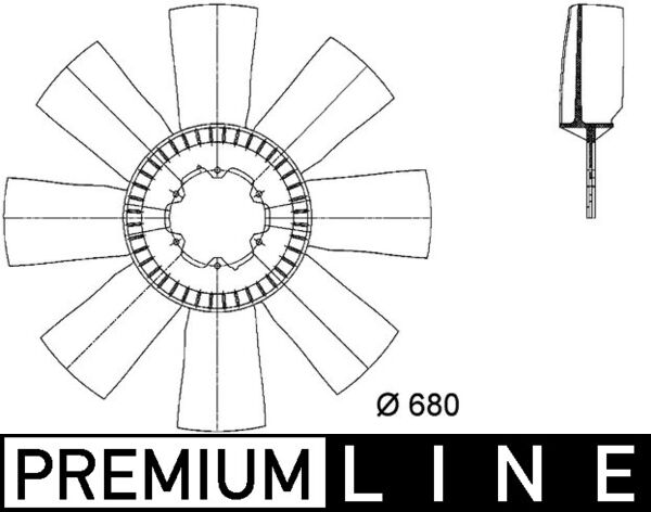 Mahle CFW10000P - Fan Wheel, engine cooling