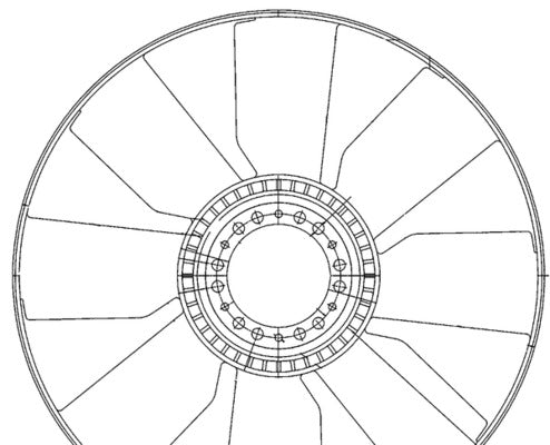 Mahle CFW76000P - Fan Wheel, engine cooling