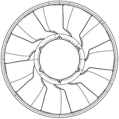 Mahle CFW81000P - Fan Wheel, engine cooling