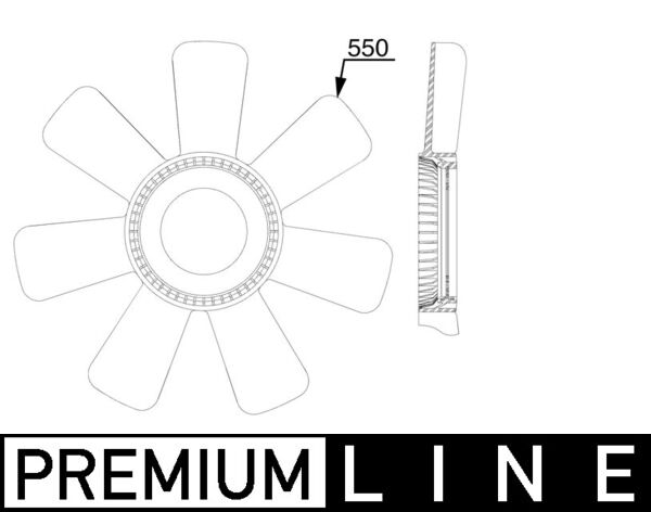 Mahle CFW89000P - Fan Wheel, engine cooling