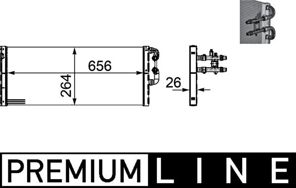 Mahle CIR18000P - Low Temperature Cooler, charge air cooler