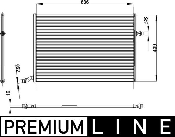 Mahle CIR26000P - Low Temperature Cooler, charge air cooler