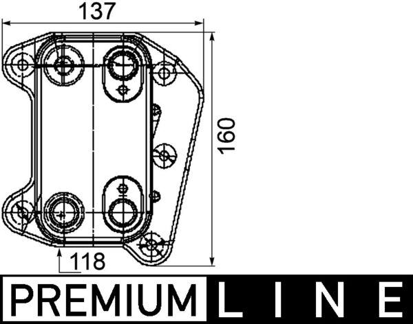 Mahle CLC105000P - Oil Cooler, engine oil