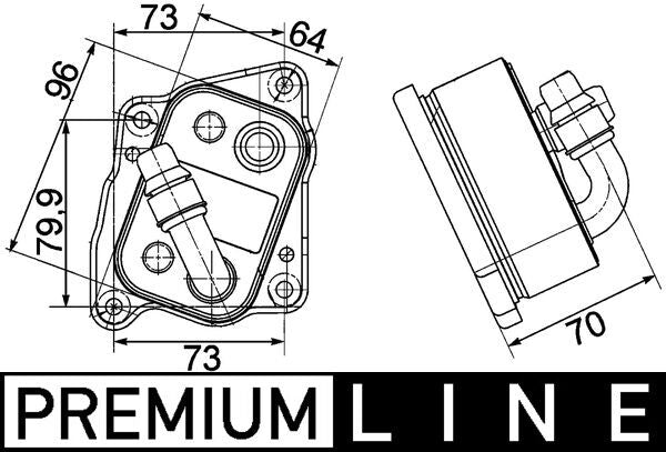 Mahle CLC107000P - Oil Cooler, engine oil
