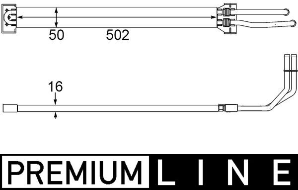 Mahle CLC109000P - Oil Cooler, steering