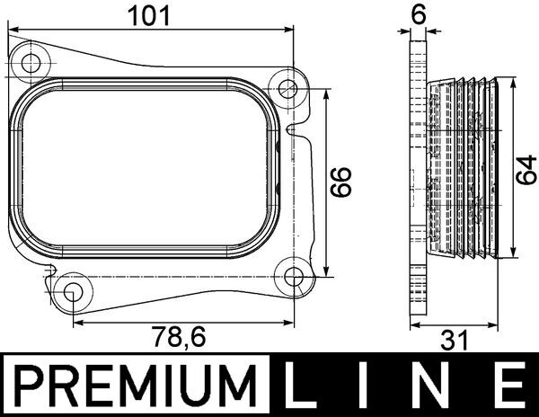 Mahle CLC111000P - Oil Cooler, engine oil