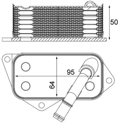 Mahle CLC12001S - Oil Cooler, engine oil