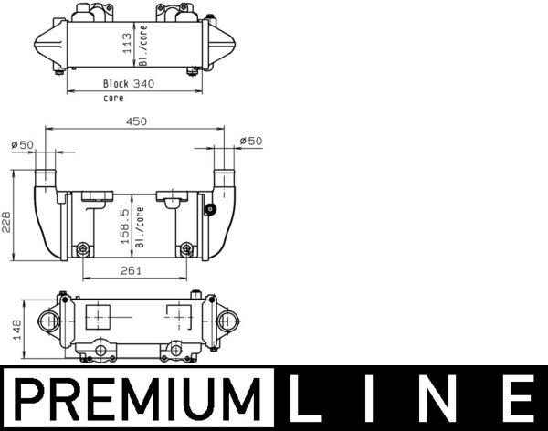 Mahle CLC142000P - Oil Cooler, retarder