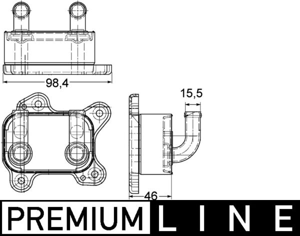 Mahle CLC168000P - Oil Cooler, engine oil