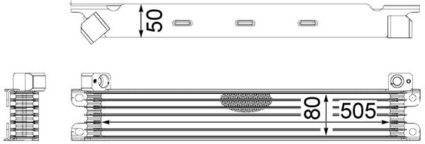 Mahle CLC175000S - Oil Cooler, engine oil