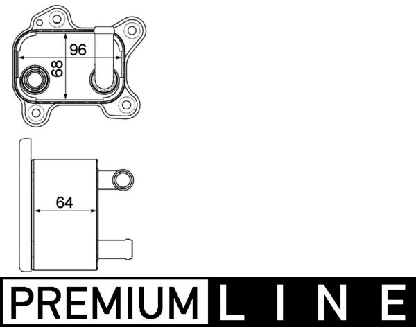 Mahle CLC183000P - Oil Cooler, automatic transmission