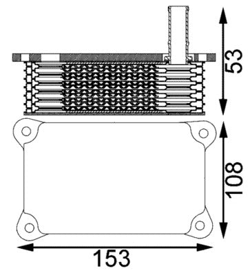 Mahle CLC201000S - Oil Cooler, engine oil