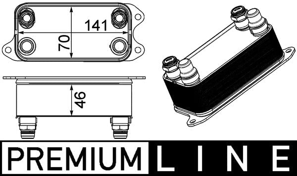 Mahle CLC227000P - Oil Cooler, automatic transmission