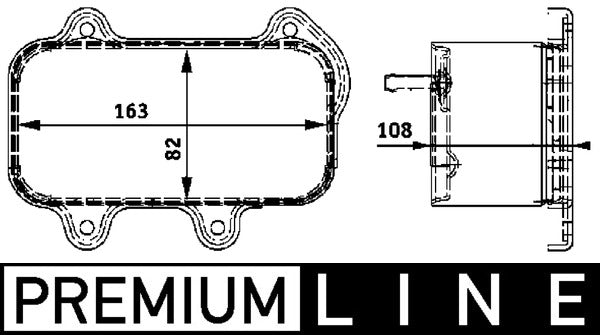Mahle CLC39000P - Oil Cooler, engine oil