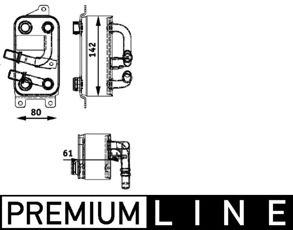 Mahle CLC43000P - Oil Cooler, automatic transmission