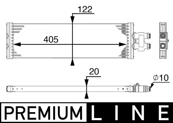 Mahle CLC64000P - Oil Cooler, automatic transmission