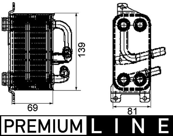 Mahle CLC66000P - Oil Cooler, automatic transmission