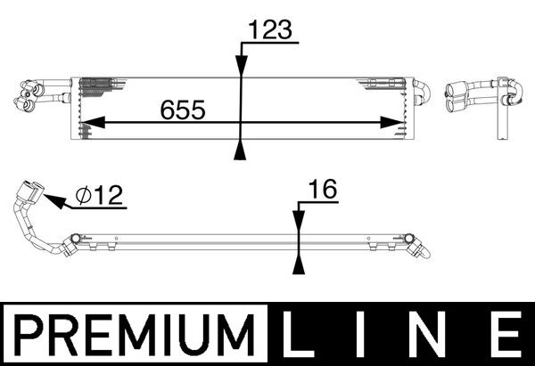 Mahle CLC71000P - Oil Cooler, automatic transmission