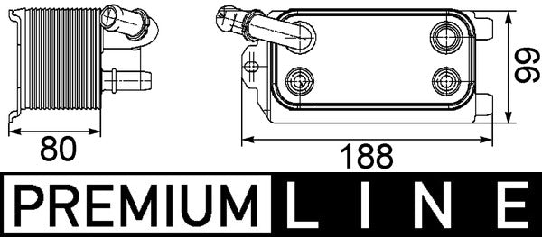Mahle CLC72000P - Oil Cooler, automatic transmission