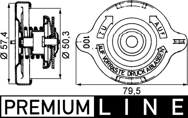 Mahle CRB14000P - Cap, radiator