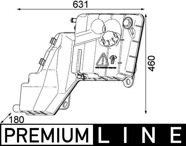 Mahle CRT103000P - Expansion Tank, coolant