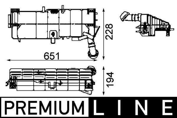 Mahle CRT49000P - Expansion Tank, coolant