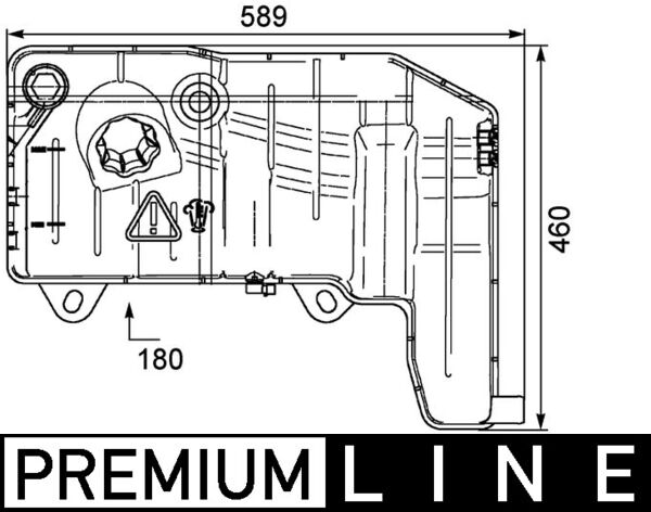 Mahle CRT55000P - Expansion Tank, coolant