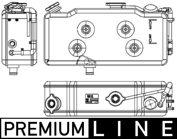 Mahle CRT79000P - Expansion Tank, coolant