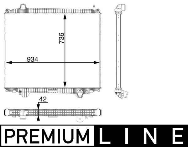 Mahle CR102000P - Radiator, engine cooling