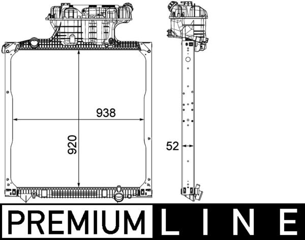 Mahle CR1040000P - Radiator, engine cooling