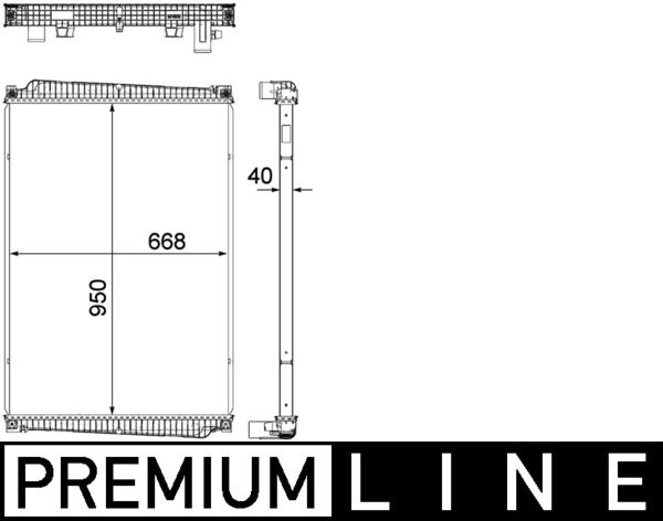 Mahle CR1149000P - Radiator, engine cooling