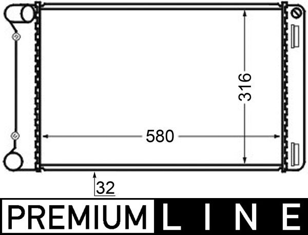 Mahle CR125000P - Radiator, engine cooling
