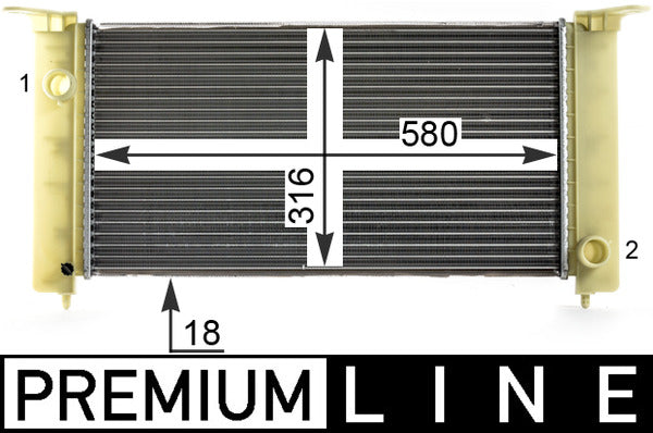 Mahle CR1992000P - Radiator, engine cooling