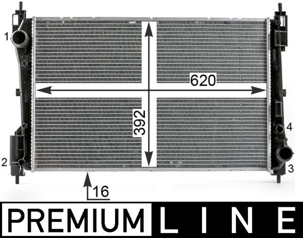 Mahle CR1996000P - Radiator, engine cooling