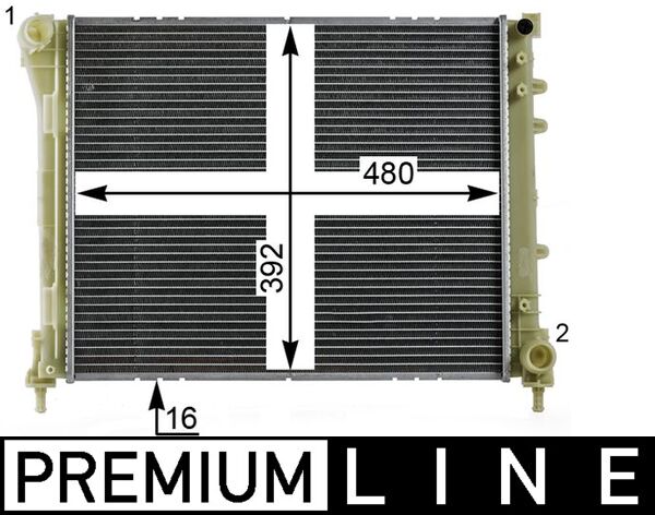 Mahle CR2004000P - Radiator, engine cooling