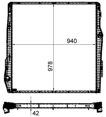 Mahle CR2093000P - Radiator, engine cooling