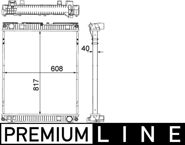 Mahle CR379000P - Radiator, engine cooling