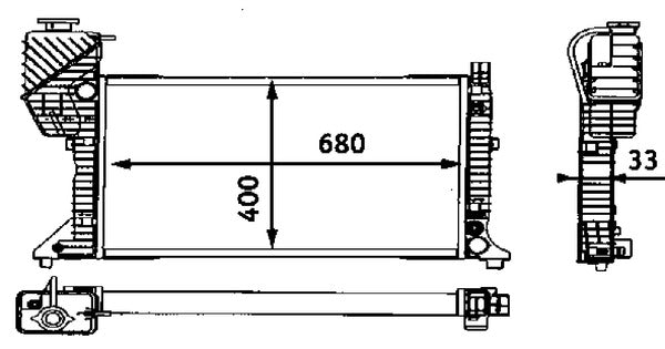 Mahle CR667000S - Radiator, engine cooling