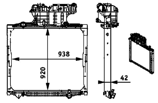 Mahle CR701000P - Radiator, engine cooling