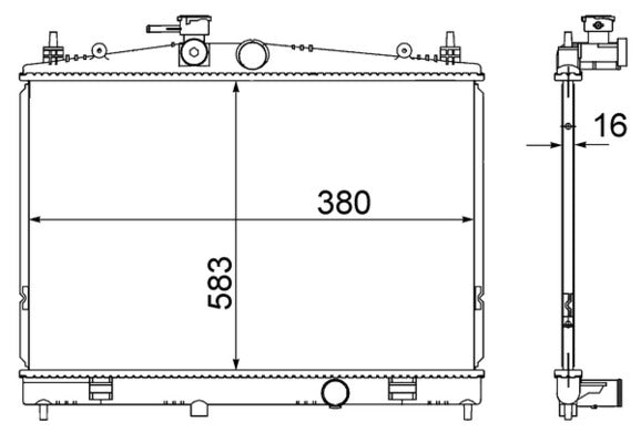 Mahle CR856000S - Radiator, engine cooling