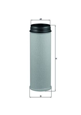 Mahle LXS277 - Secondary Air Filter