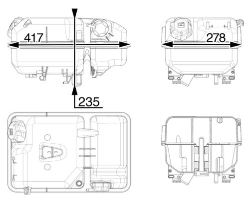 Mahle CRT237000P - Expansion Tank, coolant