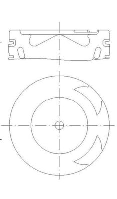 Mahle 001PI00186000 - Piston with rings and pin