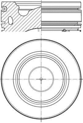 Mahle 061PI00137000 - Piston with rings and pin