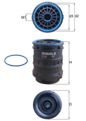 Mahle KC634D - Fuel Filter
