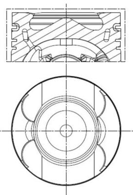 Mahle 001PI00133002 - Piston with rings and pin