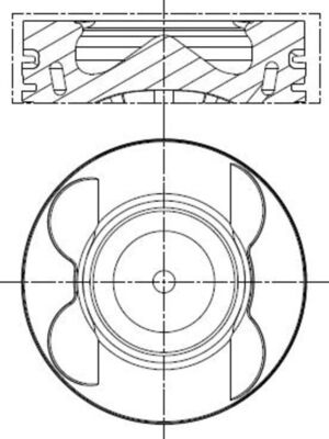 Mahle 001PI00181002 - Piston with rings and pin