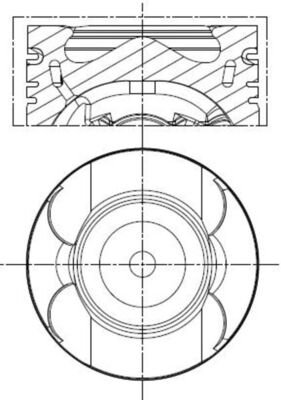 Mahle 013PI00156000 - Piston with rings and pin