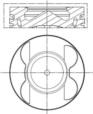Mahle 001PI00190000 - Piston with rings and pin