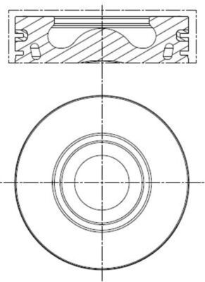 Mahle 013PI00137002 - Piston with rings and pin